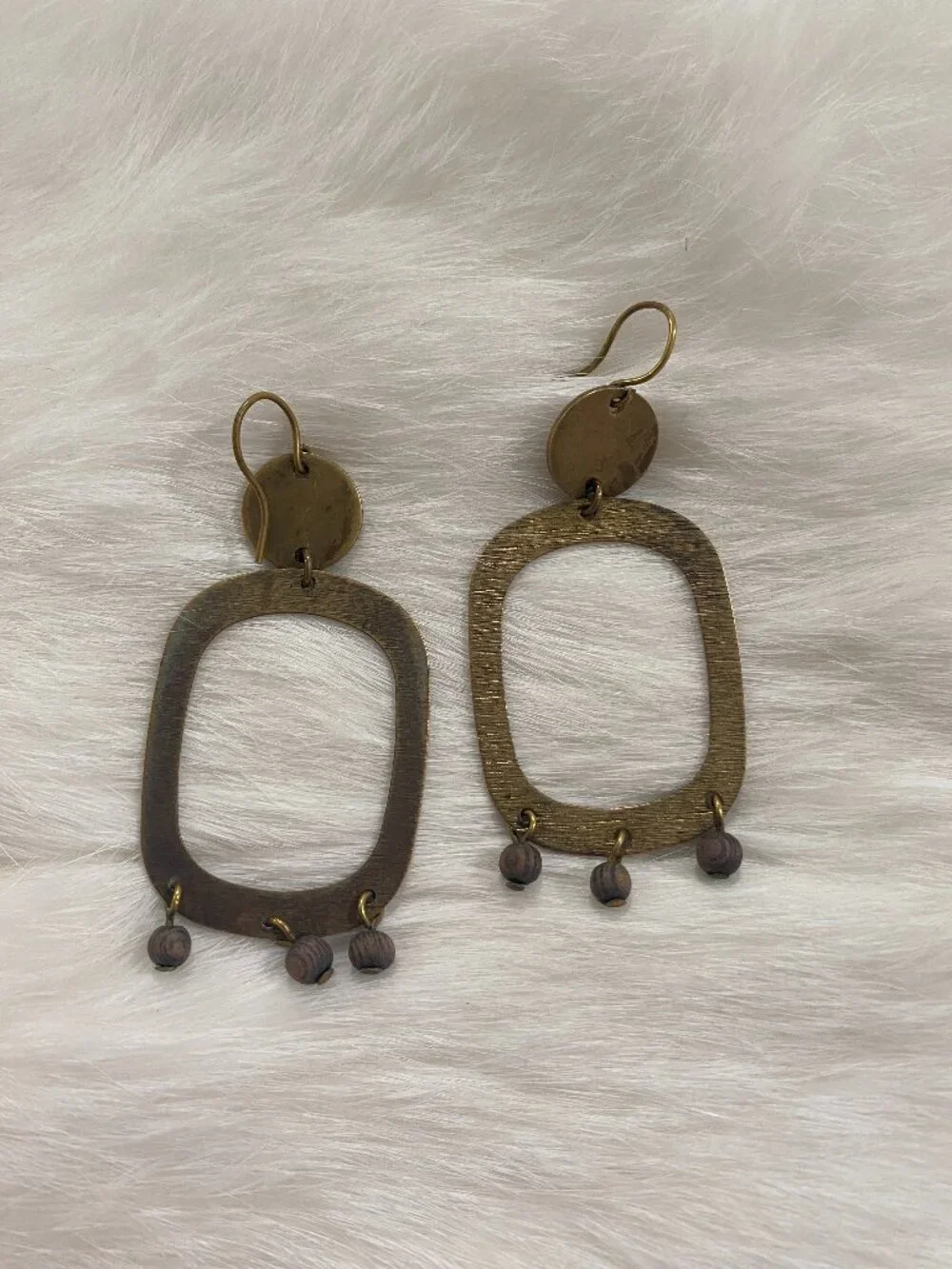 Retro Beaded Dangle Earrings